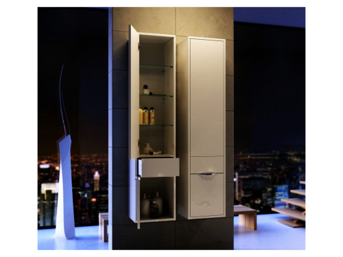 Пенал AQWELLA Malaga 32,5 белый  Mal.05.03/L